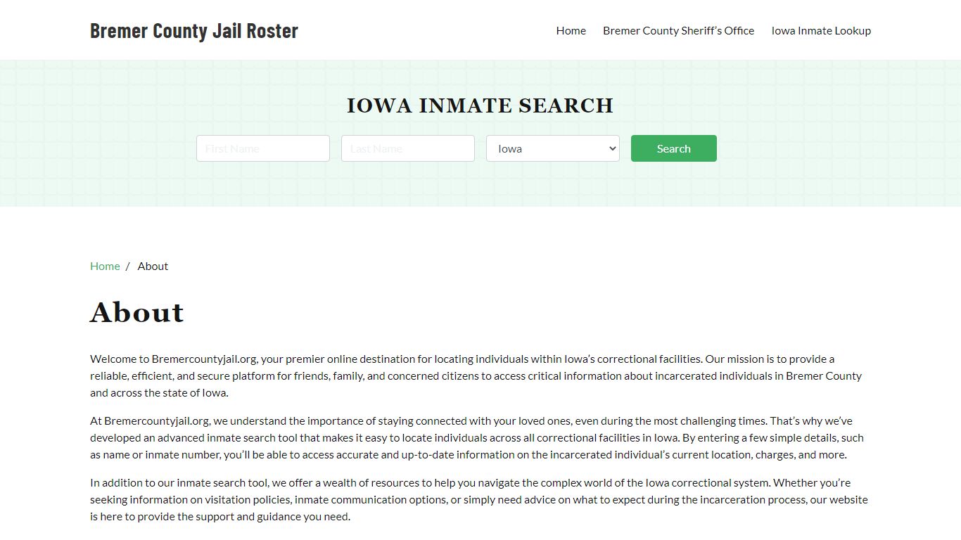 Iowa Inmate Search